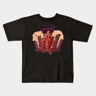 psychedelic Space god Kids T-Shirt